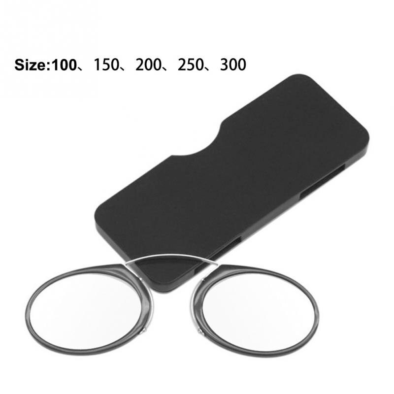 Pellizcar la nariz gafas de lectura de lujo gafas presbiopes para hombres con funda