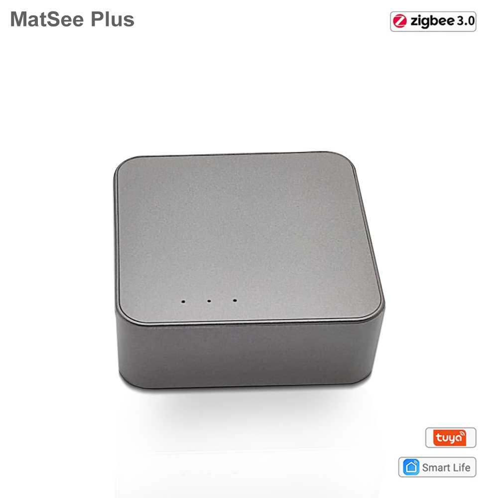 Tuya zigbee 3.0 gateway hub – drahtlos/kabelgebundene smart-home-zentrale mit bridge-funktion, app- und fernbedienungssteuerung, kompatibel mit google home und alexa: Drahtloses gateway-sil