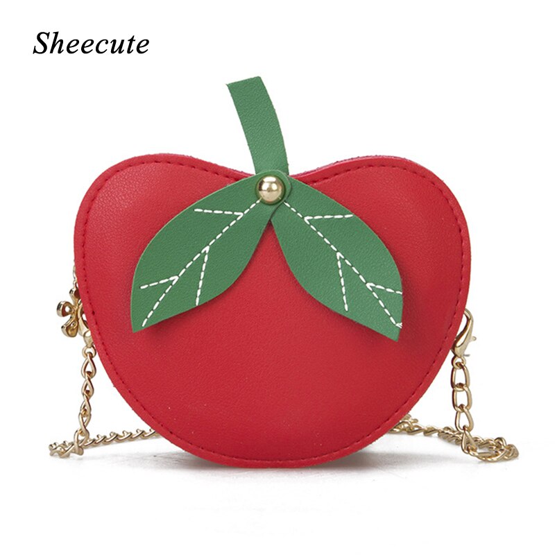 Kinder messenger bag waterdichte pu leren ketting meisjes crossbody tas peutermeisje kleine tas portemonnee