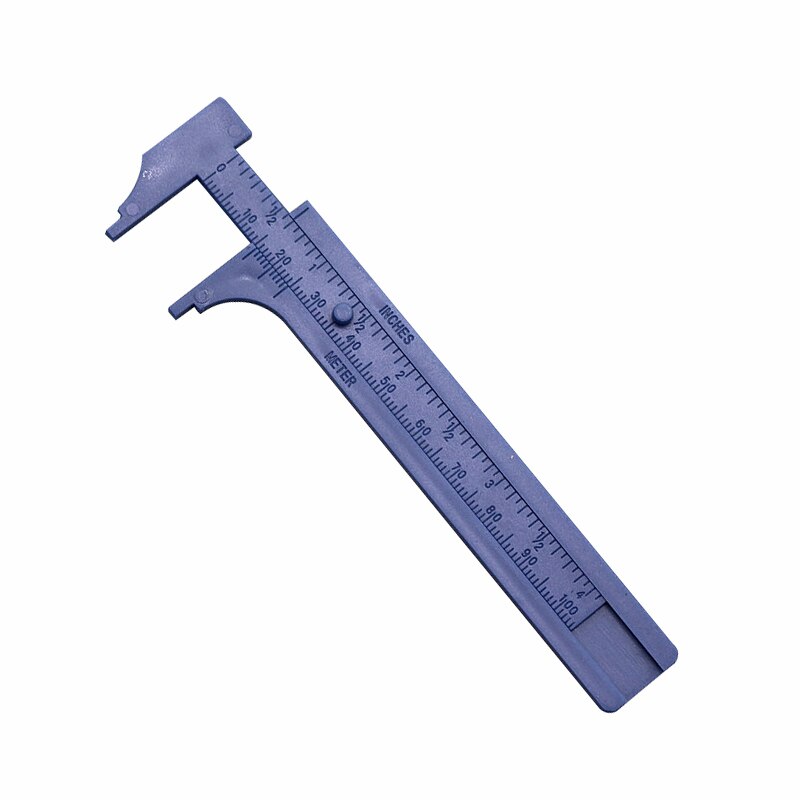 1 pcs Plastic Measuring Tools Mini Vernier Calipers 1mm / Mini Ruler Micrometer Gauge 80mm 100mm Measuring Range: Blue scale 100mm