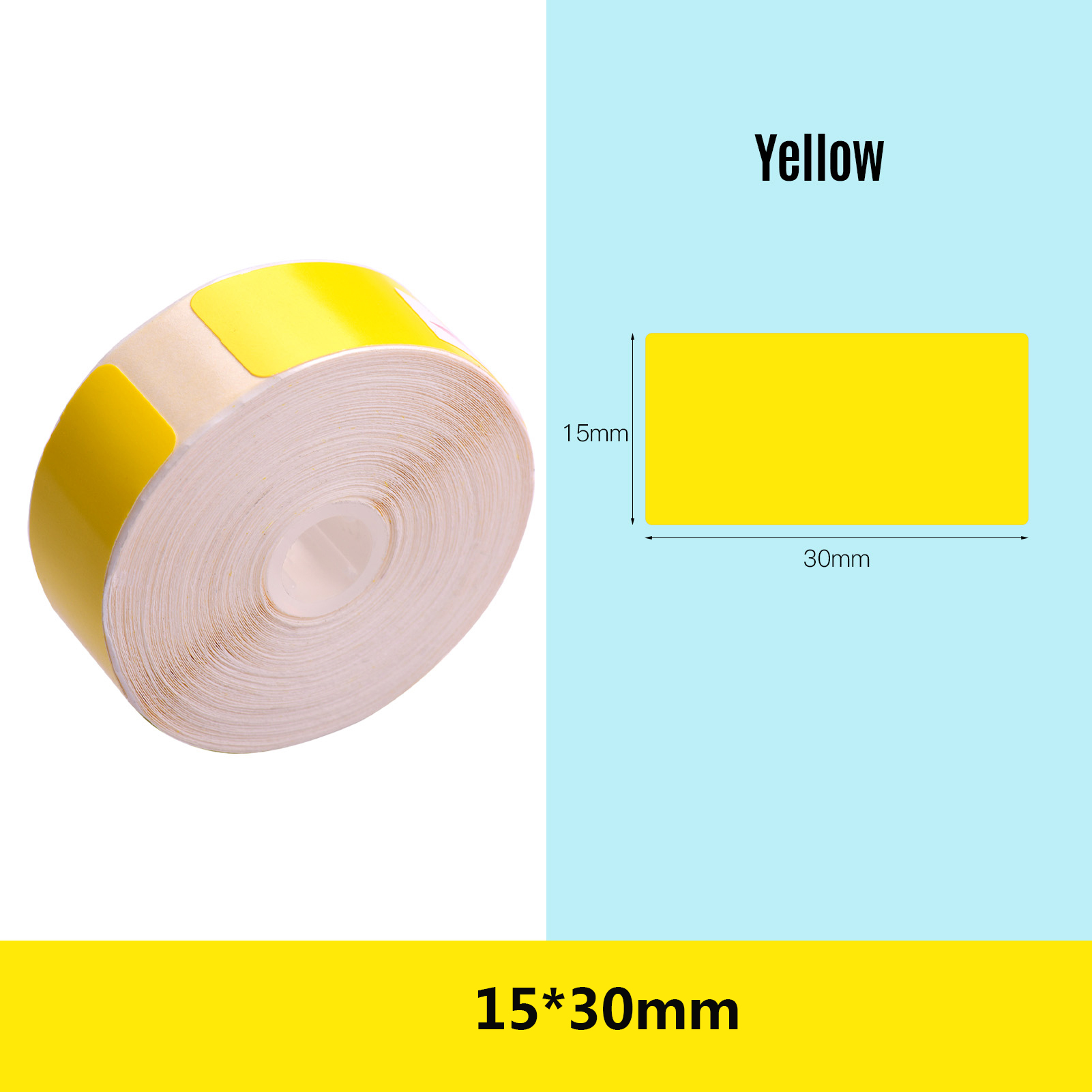 L11 Home handheld portable Bluetooth mini Color sticker heat - sensitive name hand ledger label collecting Label Printe: Yellow paper tag