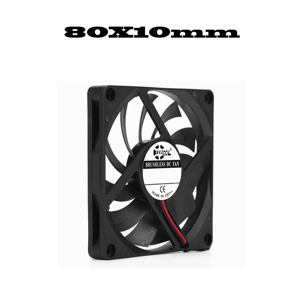 40mm 50mm 60mm 70mm 80mm 92mm 120mm DC 5V 12V 24V caja de Motor sin escobillas de refrigeración Axial ventilador silencioso rodamiento de manga de 2 pines: 1 mm / Verde