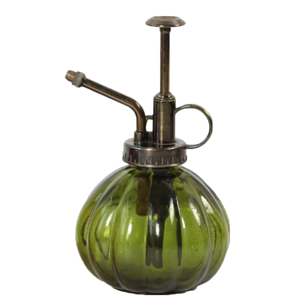 ALIM 1 Pcs Spuitfles Sprinkler Systeem Retro Oude Glazen Spuitfles fles Vetplanten Planten Binnenshuis 9x16cm donkergroen
