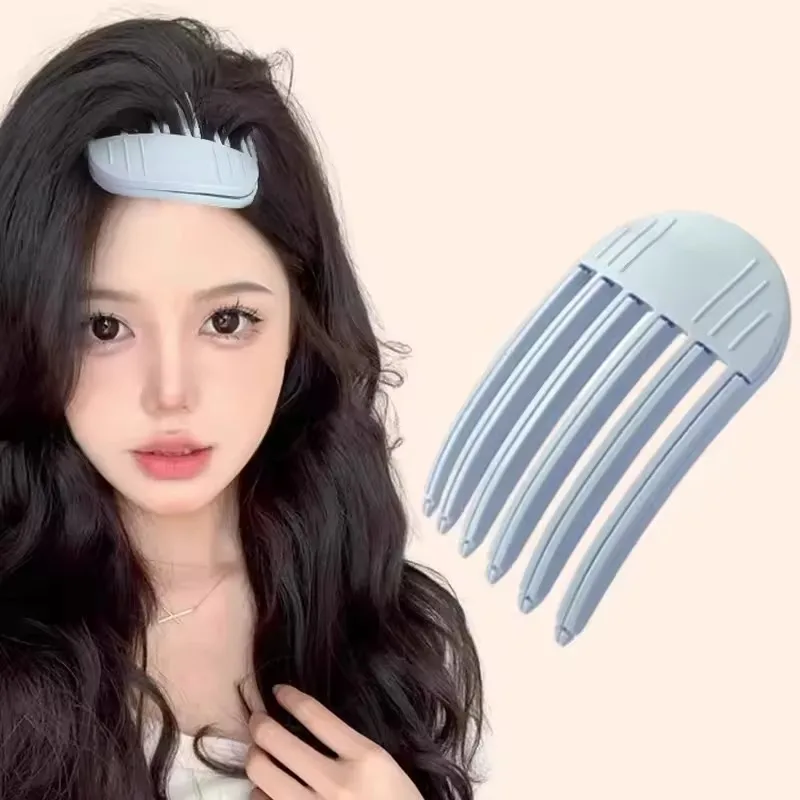 Pluizige haarspeld krullen pony clips haarwortels volumegevende haarclips dames krullen vaste vorm clip volume haarroller: Bruin