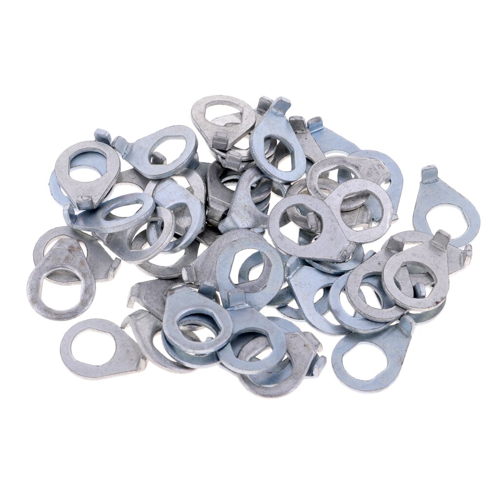 50 Pieces Safety Hub Retaining Clip Silver for Mountain Road Bike Cycling
