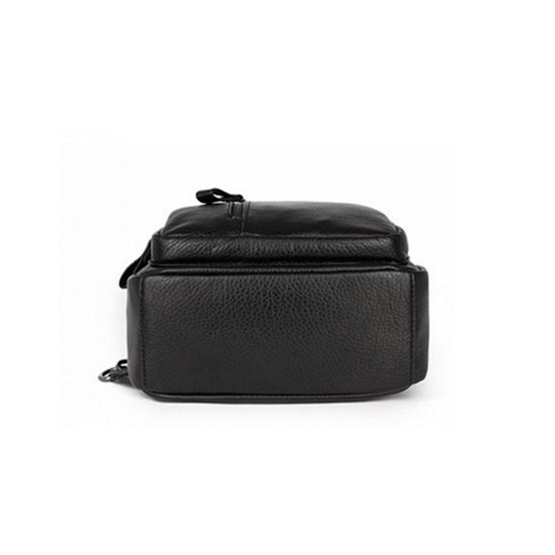 Vintage Mini Sac à Dos deux fermeture éclair femmes Sac à Dos bonne cuir synthétique polyuréthane noir Sac à Dos a Dos Femme haute capacité Sac de voyage