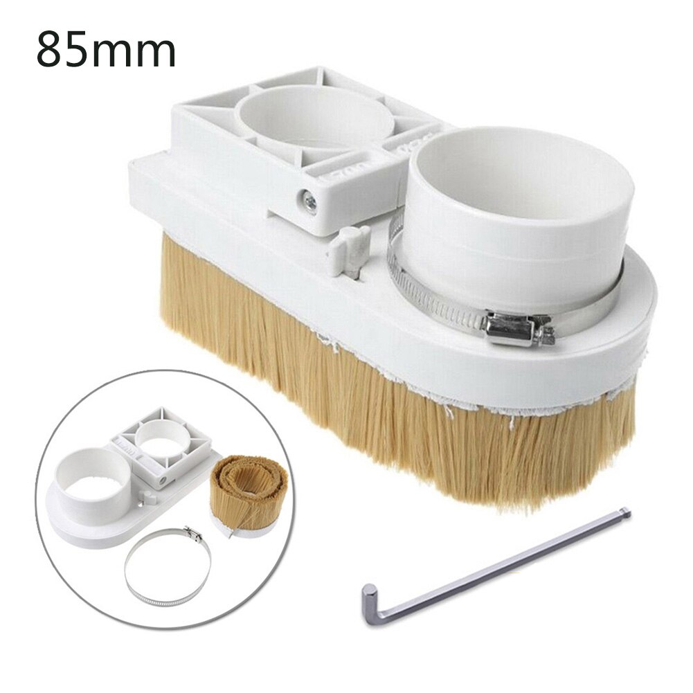 26x14cm Dust Hood Brush Spindle Dust Shoe Boot Collector For CNC Router Woodworking Engraving Milling Machine Cleaning Tools