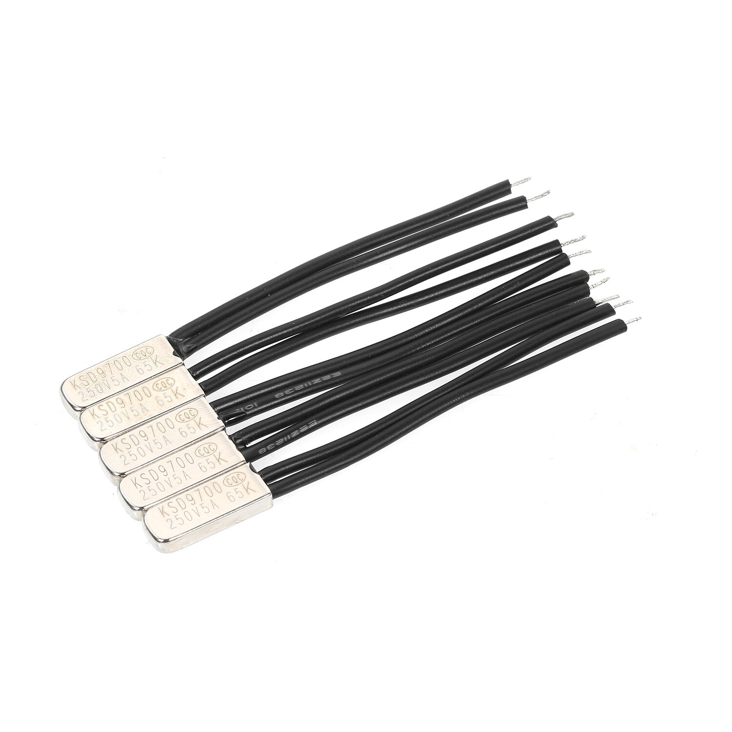 5pcs KSD9700 N.O Temperature Switch Normally Opened Thermal Switch Thermostat Thermal Protector Pack of 5pcs Heat Protector