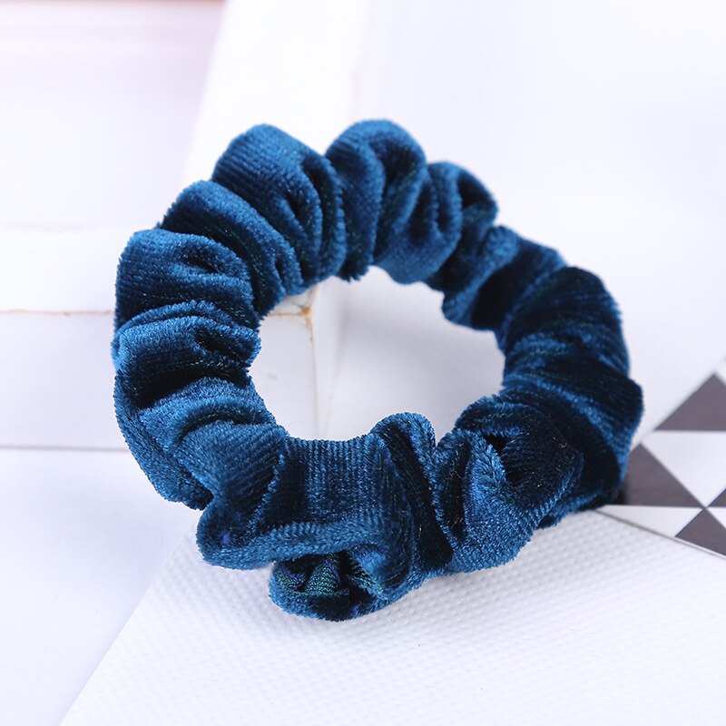 Coleteros elásticos de terciopelo para niña y mujer, lazos para el pelo sin arrugas, accesorios para el cabello, novedad de 2022: P3