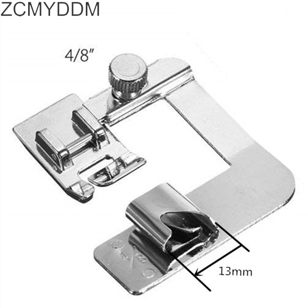 ZCMYDDM 3 Size Rolled Hem Presser Hemmer Foot 1/2Inch 3/4Inch 1Inch for Brother Singer Low Shank DIY Sewing Machine Tool: 4 8