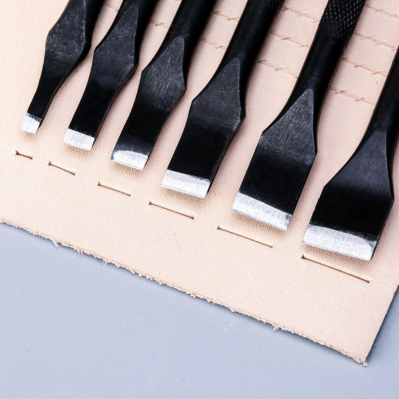 Leather Craft Tools Slot Punches 3/5/6/8/10/12mm Hole Punches Straight Punch Cutter Tools DIY Leather Craft Hand Work Tool