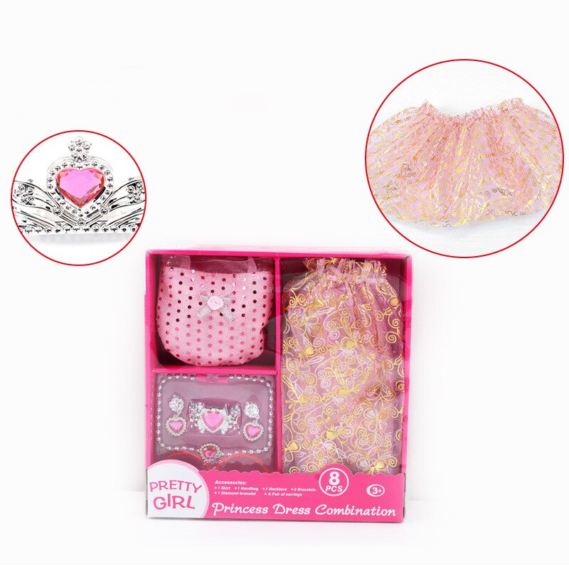 Princesse beauté jouets semblant jouer accessoires amour collant diamant couronne magique barre couronne: Jaune clair