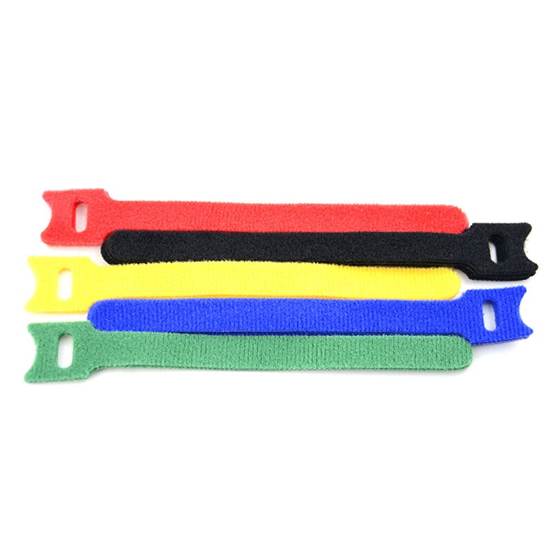 50 stuks/partij 12mm * 150mm nylon omgekeerde gesp klittenband magische haaklusbevestiging kabelbinders klittenbandband klevende lijn afwerking