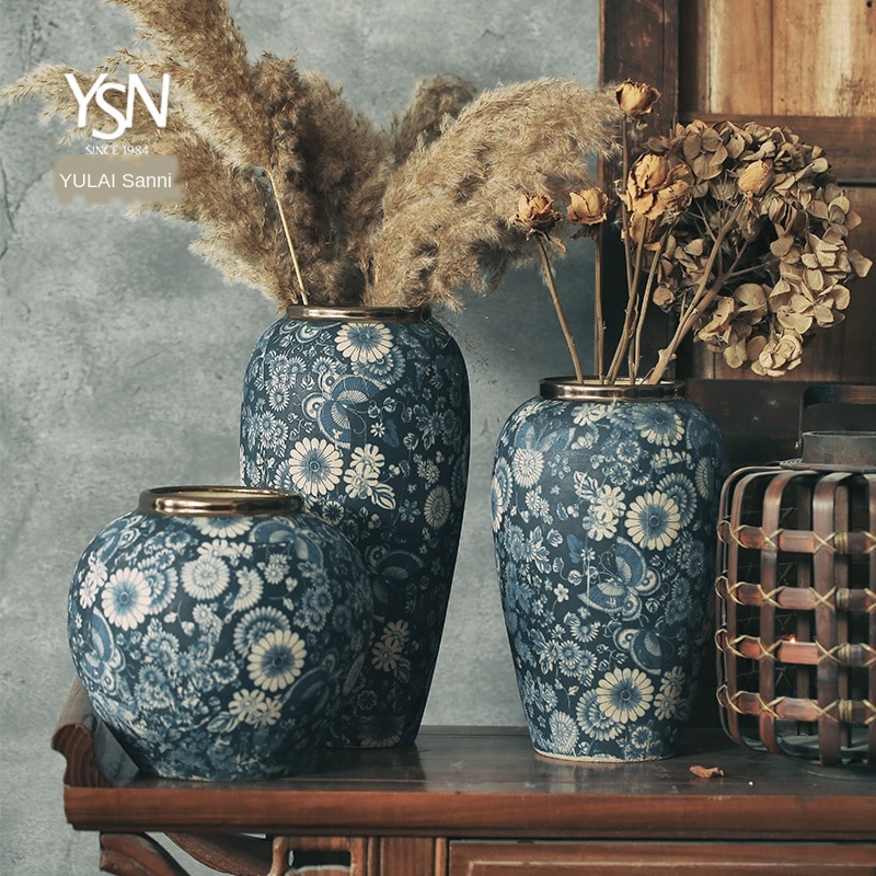 Ceramic Vases Modern Home Decor Handmade Flower Va... Grandado