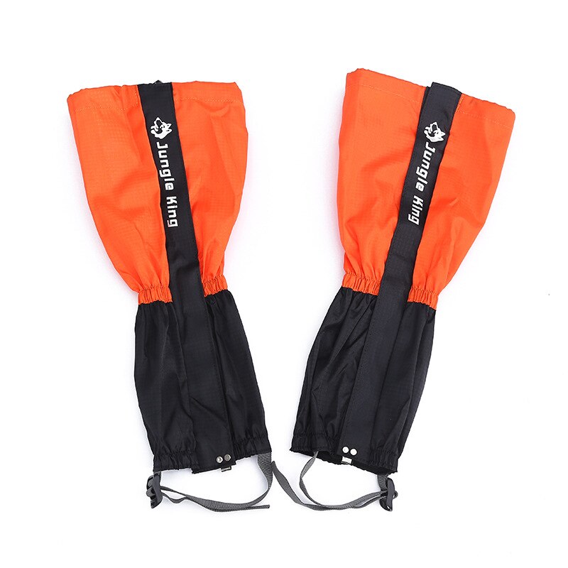 Jungle Koning Outdoor Bergbeklimmen Camping Ski Benodigdheden Wandelen Zand-Proof Schoen Covers Mannen Vrouwen Been Covers 420D Oxford Rooster: Orange