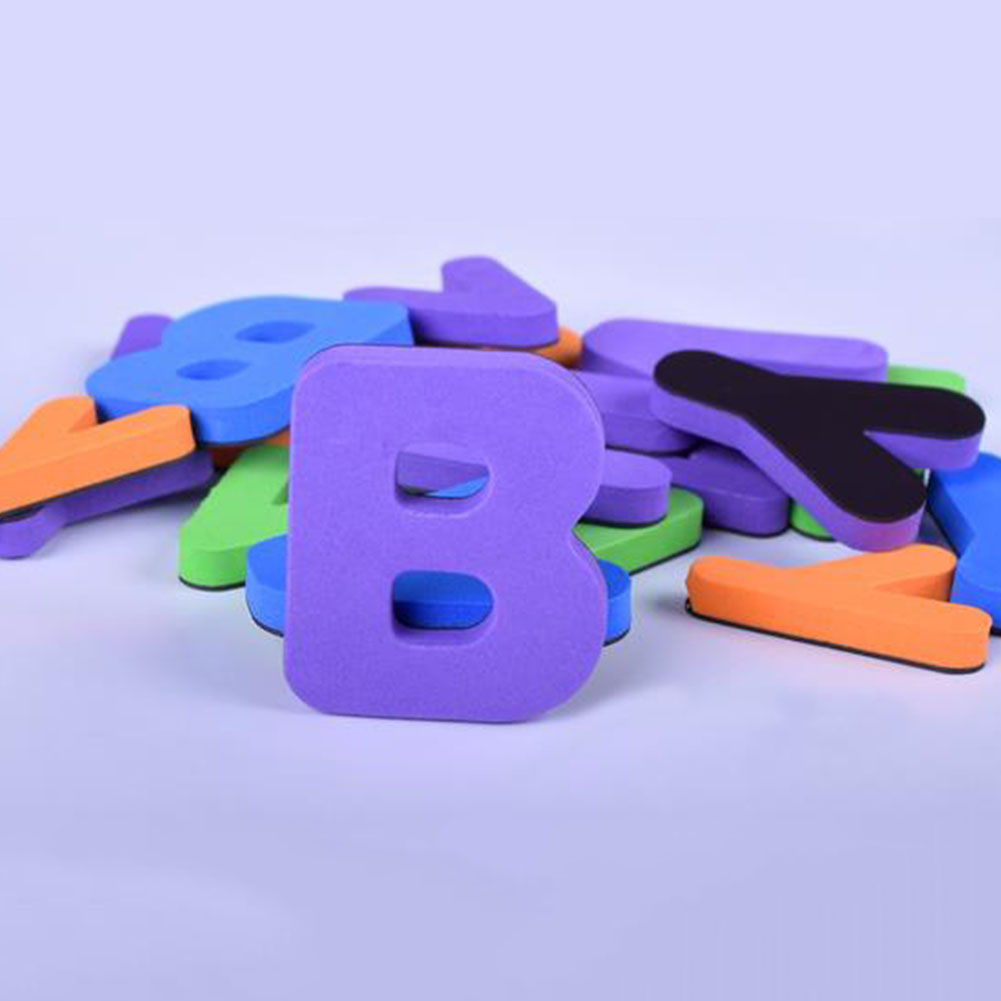 Waschbar Kinder Spielzeug EVA Magnetischen Buchstaben Set Klassenzimmer Alphabet Schule Magnet Bord Bildung Hause Kühlschrank Aufkleber Rechtschreibung
