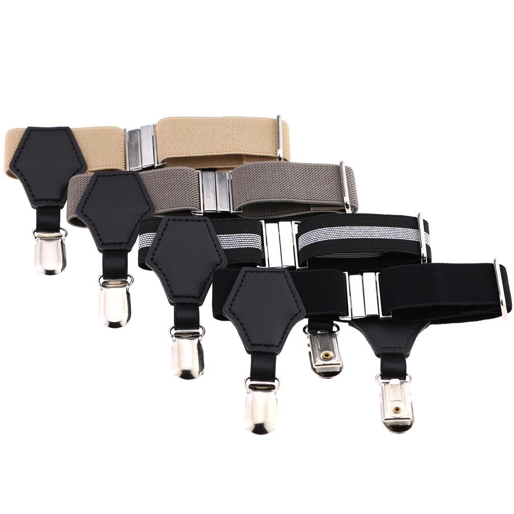 1 par de ligas ajustables para hombre, elásticas, para evitar que se caigan, accesorios para calcetines