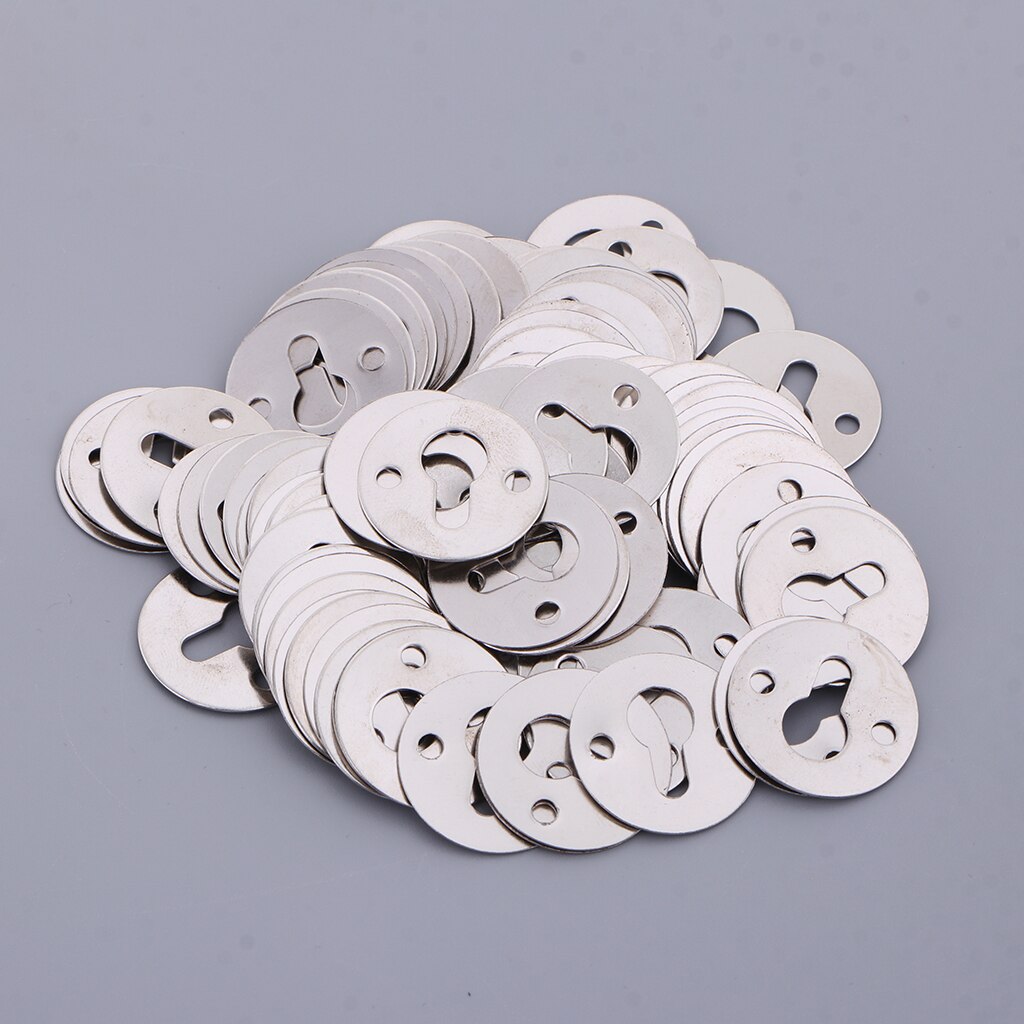 100 pièces ronde trou de serrure cintres attaches suspendus matériel pour cadre photo 23mm
