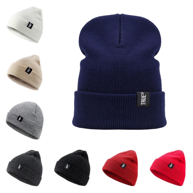 Vrouwen Mannen Gebreide Warme Winter Hoeden Wol Baggy Slouchy Beanie Hoed Voor Snowboard Skiën Schaatsen