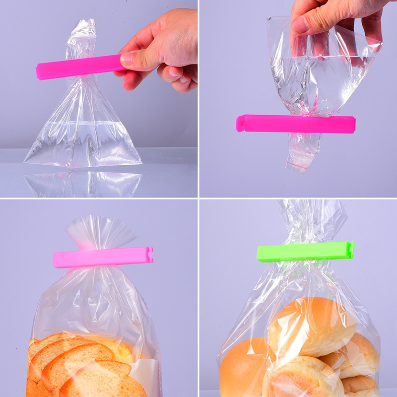 Bärbar förpackning återförslutare försegling plast vikklämma mat färsk hålla förvaring tätning klämma återanvändbar snackspåse pinne hemorganisatör