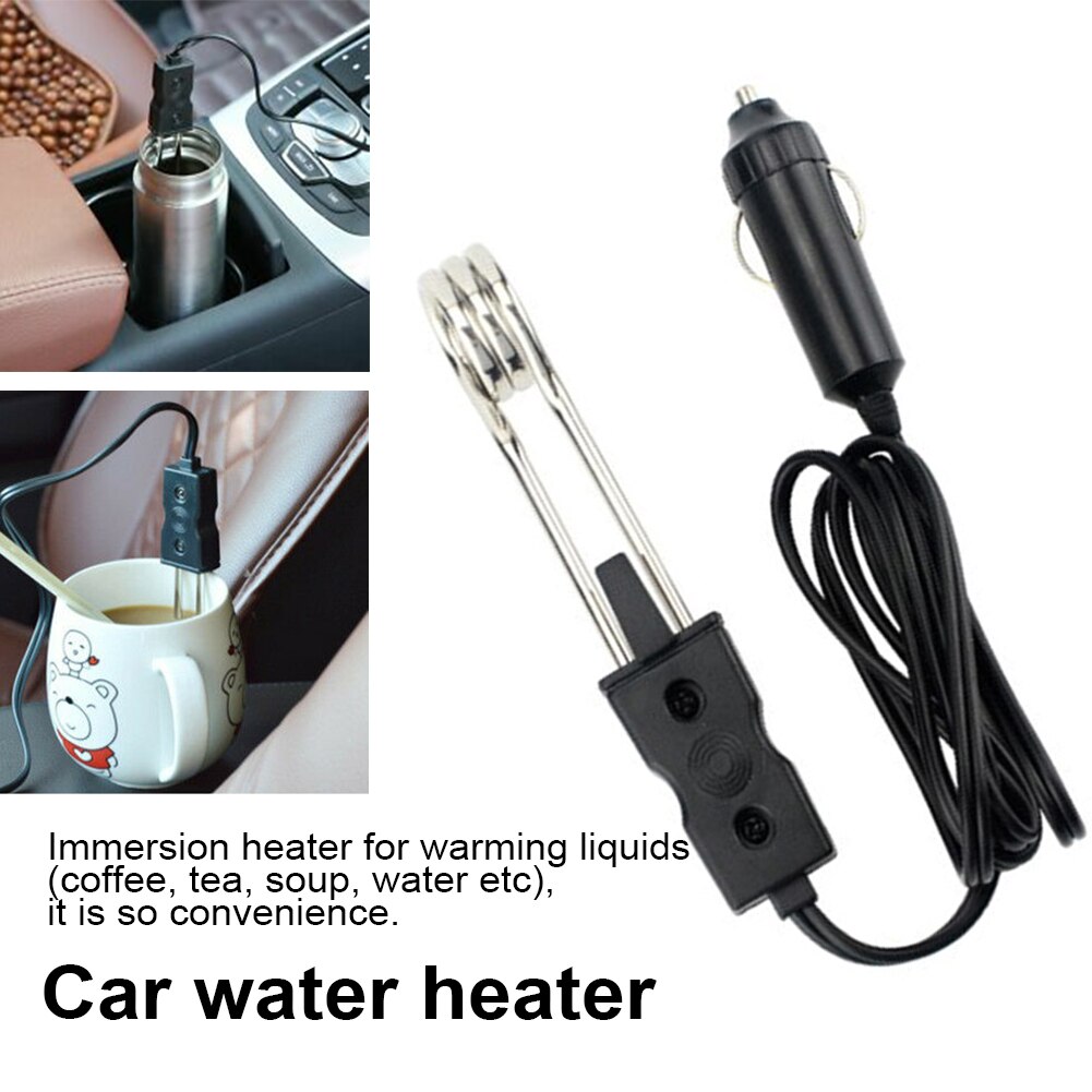 Tea Coffee Drink Practical Stainless Steel Portable Camping Safe 12V Electric Water Boiler Vehicle Car Immersion Heater Picnic