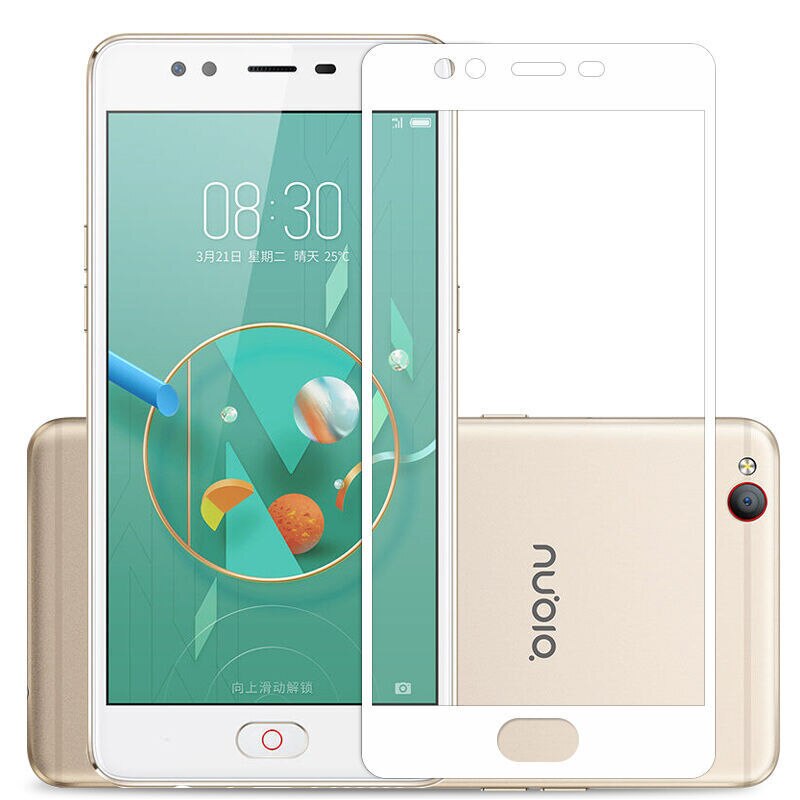 Protector de pantalla de vidrio templado para ZTE nubia M2 lite NX573J para ZTE nubia M2 lite NX573J de 5,5 ", película protectora de vidrio de cobertura total