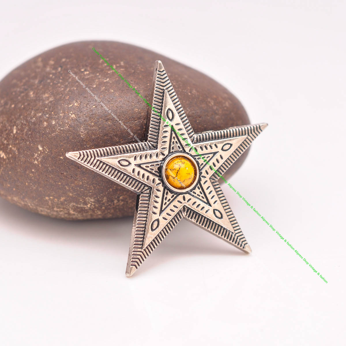 10 Stk/set Antiek Zilver Western Cowboy Bloem Ranger Ster Leathercraft Riem Zadel Accessoires Paars Bead Concho Screwback: Goud