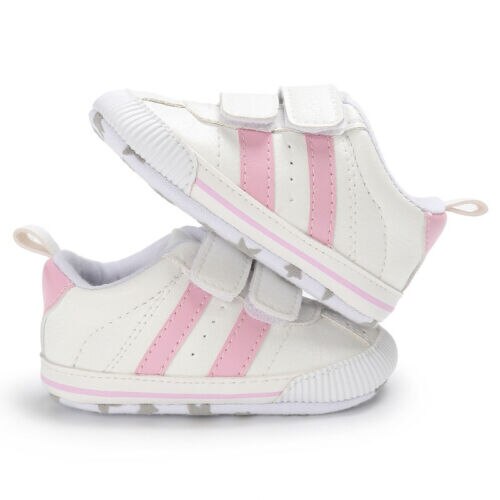 Babysko baby nyfødt spædbarn sko blød sål krybbe sko afslappede sneakers 0-18m