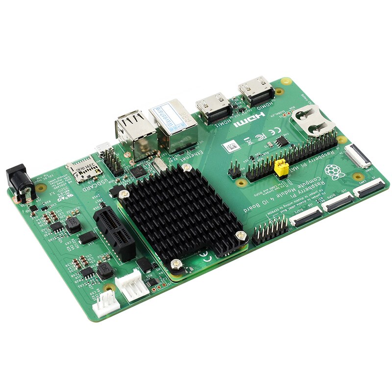 Raspberry Pi Computer Module 4 Aluminum Heatsink Antenna Dedicated Notched 12V 3007 Adjustable Speed Fan for Raspberry Pi CM4