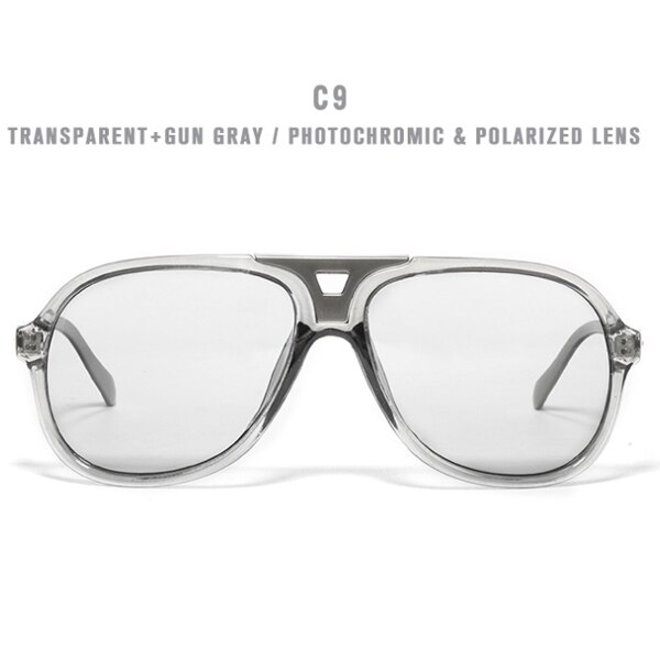 Kdeam retro pilot polariserede solbriller mænd ultralette holdbare kørsel nattesyn solbriller mandlige fotokromiske goggle  kd182