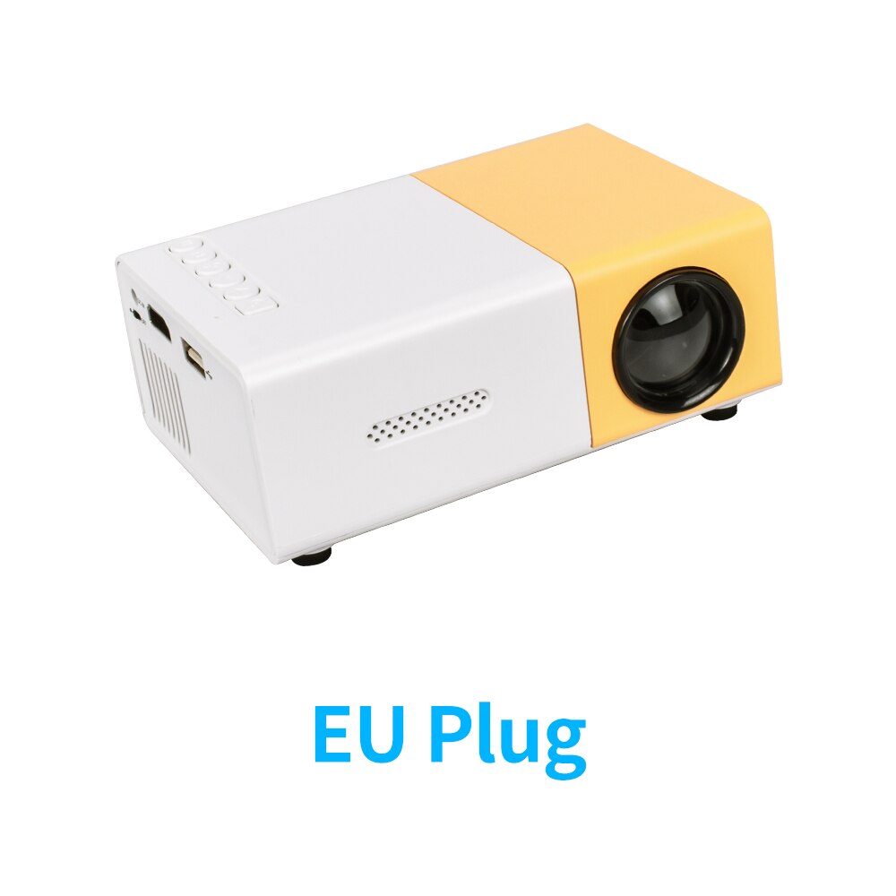 Salange YG300 Pro Mini LED Projector, YG300 projector: Yellow EU