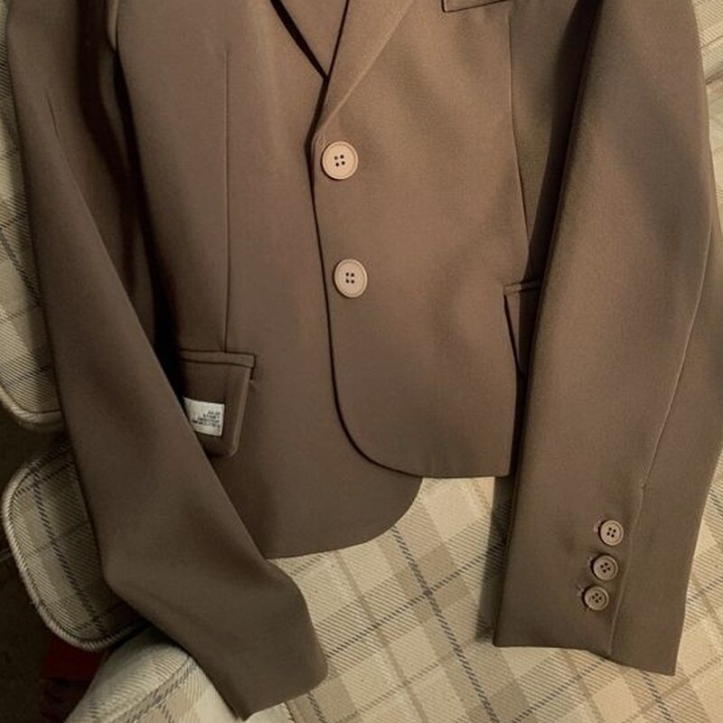 Blazer de Style Streetwear coréen pour femmes, vêtements minimalistes de base, loisirs à manches longues, printemps, nouvelle tendance