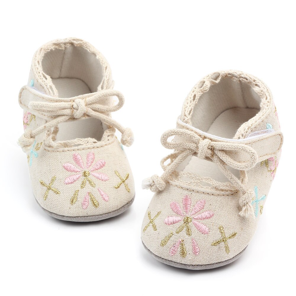 QYFLYXUE Magic Embroidered Baby shoes, baby shoes, Princess shoes, soft soles 2218