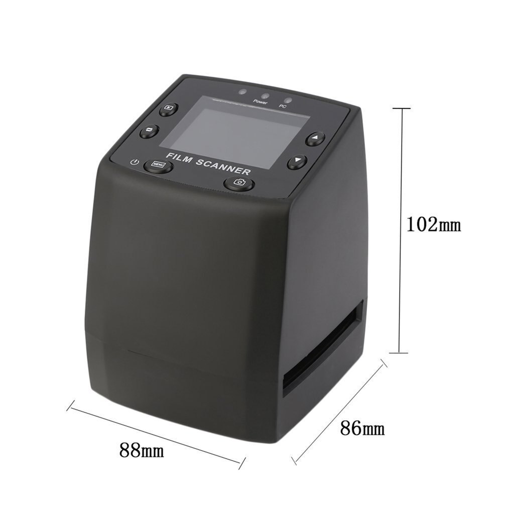 escáner de visor de diapositivas de película negativa de 5MP 35mm copiadora de fotos Digital a Color USB con (solo enchufe de la UE)