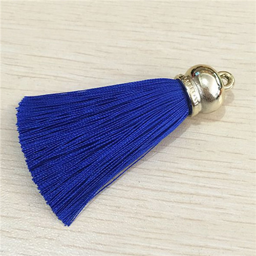 1 Uds. Pendientes borlas de seda colgantes para manualidades, tapas de extremo de plata, cepillo de borlas para DIY, accesorios para fabricación de joyas: 9