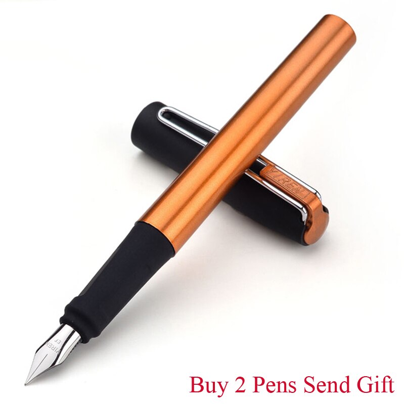 Yiren 312 Plastic Ink Fountain Pen Signature Writing Pen Buy 2 Pens Send: Orange Pen