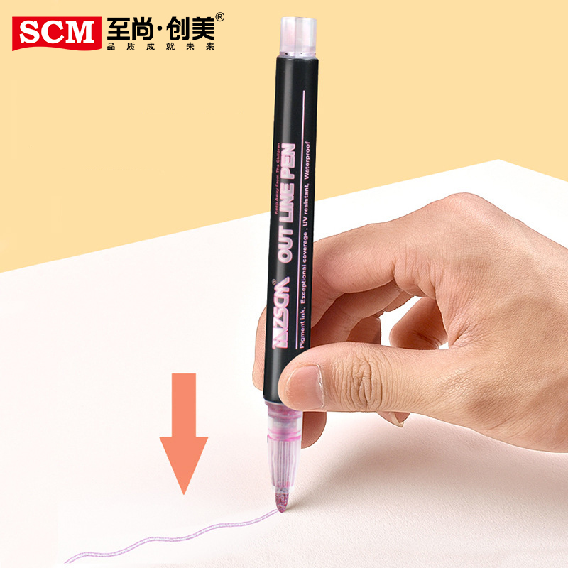 Metallic Marker Pen Metal Waterproof Permanent Marker Drawing Painting DIY Photo Album Scrapbooking Crafts Card Making 1PC