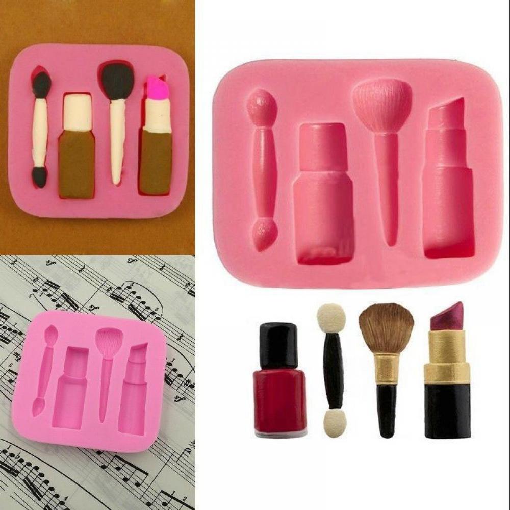 machen-hoch-Werkzeug Lippenstift Nagellack Schokolade Party DIY Fondant Kuchen Dekorieren Werkzeug Silikon bilden Nachtisch Formen