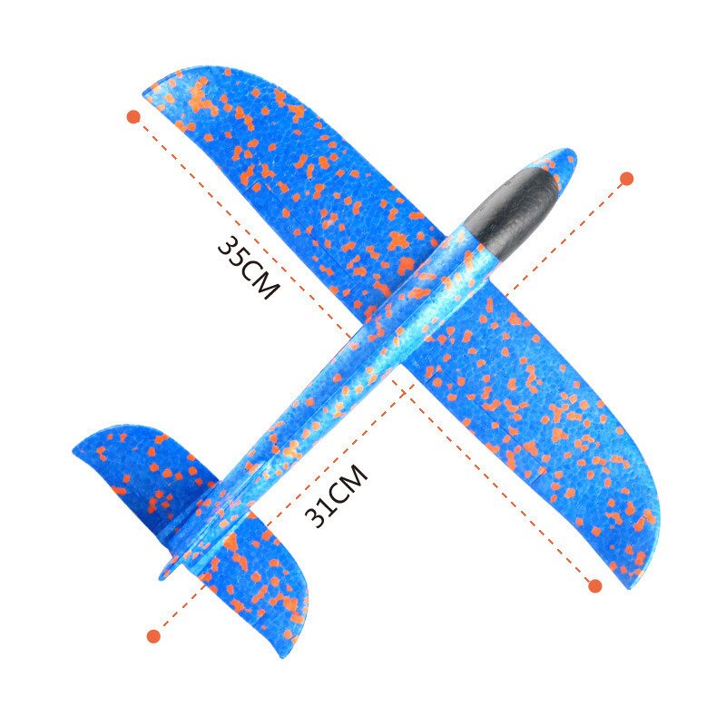 Hand Launch Glider Foam Toy Plane Model , Horizontal Flying & Spiral Flying airplane made of foam plastic