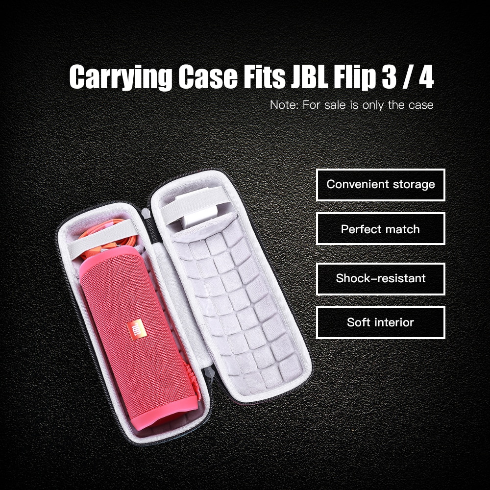 Carring funda BT altavoz duro EVA funda con carcasa a prueba de golpes y forro suave funda protectora de viaje