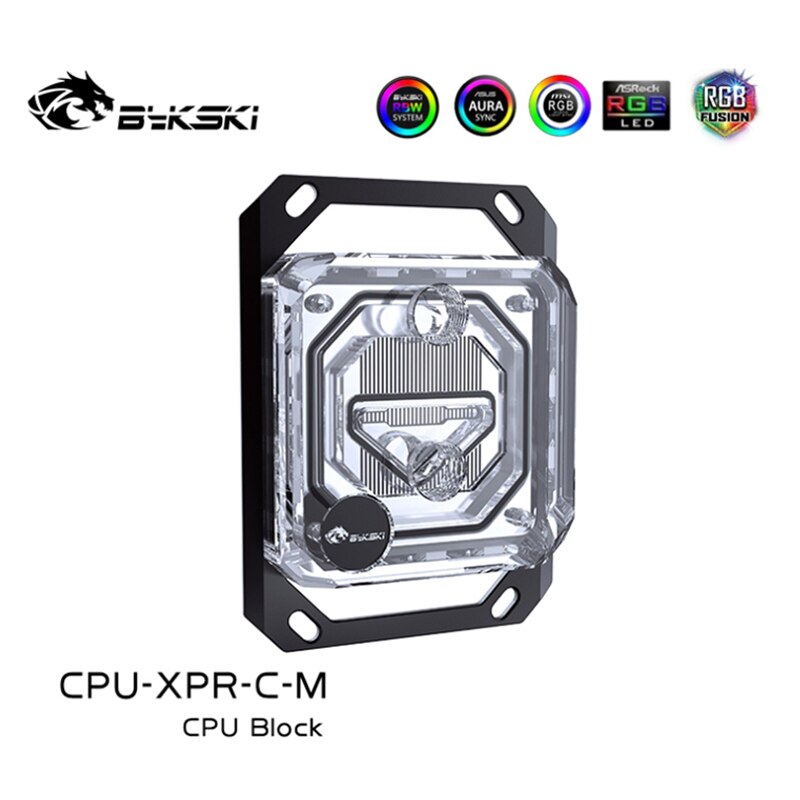 Bykski CPU Water Block For INTEL LGA115X 1200 1700 /AMD Ryzen 3/5/7 X470 X570 Processor Watercooler Radiator RGB AURA SYNC