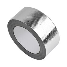 Cinta de envoltura de escudo térmico adhesivo, piezas de aluminio para tubo de escape, 1 rollo