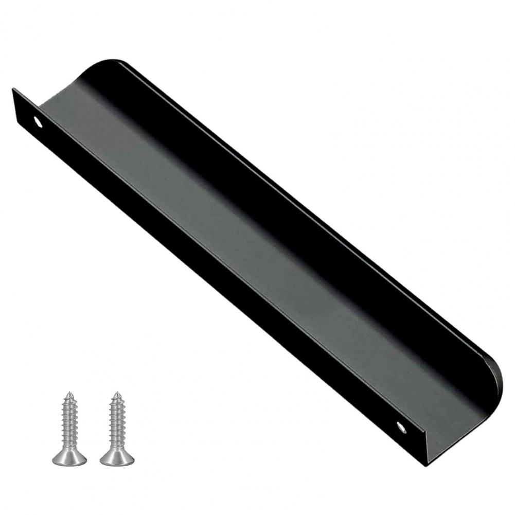 Finger Pull Hidden Cabinet Handle Polished Surface Rounded Edge Finger Cabinet Pull Concealed Handle: L / Red