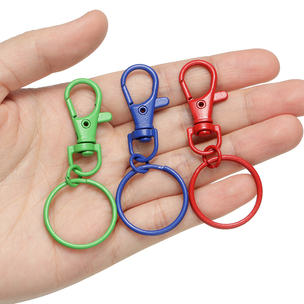 5/10pcs Multicolor Keyring Lobster Clasp Hooks With Adjustable Buckle For Making Keychain DIY Bags Doll Hook Jewelry Accessories