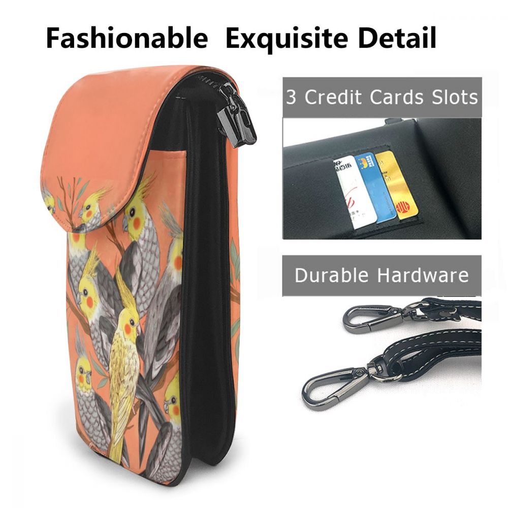 Oranje Schoudertas Oranje Cocktail Celestial Lederen Tas Multifunctionele Student Vrouwen Tas Patroon Crossbody Purse