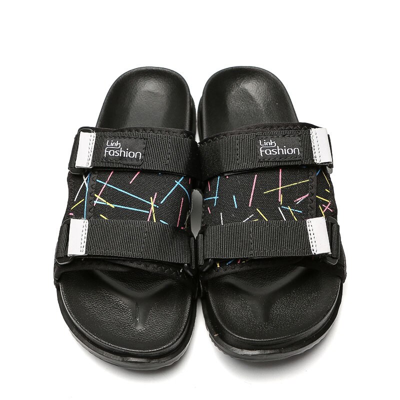 Sommar herr tofflor herr bekväma halkfria flip flop fritidsskor kontorstyg lägenheter herr 39 s skor: Rosa män flip flop / 6.5