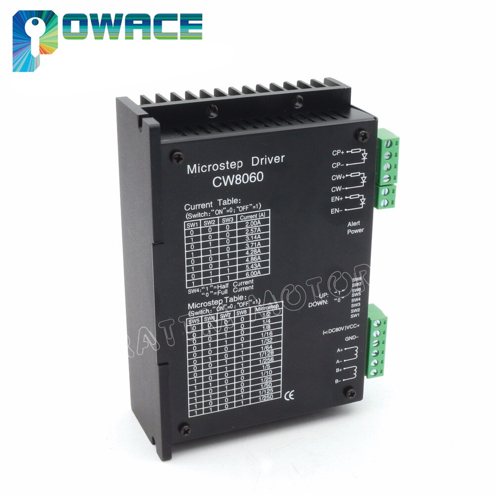 [eu]  cw8060 cnc stepper motor driver controller 80 vdc 6a/256 microstepfor cnc router milling