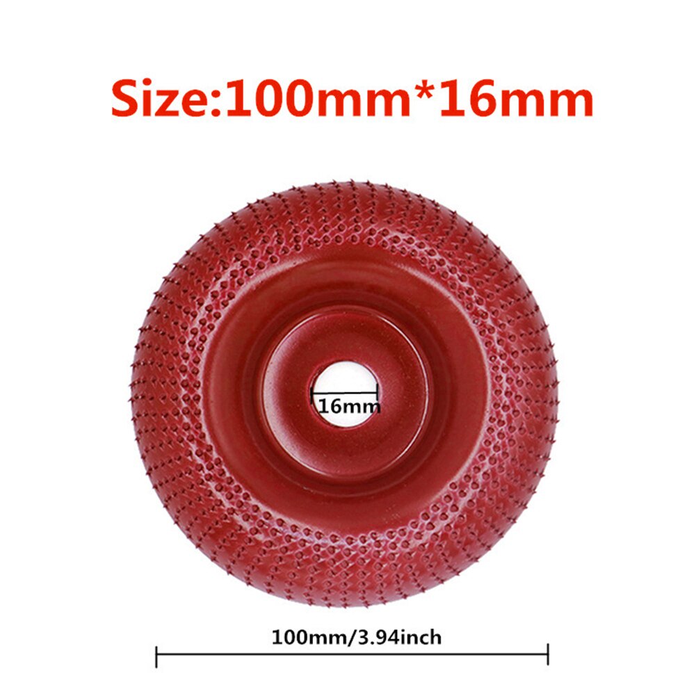 22mm Steel Woodworking Angle Grinding Wheel Wood Sanding Carving Disc Angle Grinder Wheel For Rapid Removal Shaping