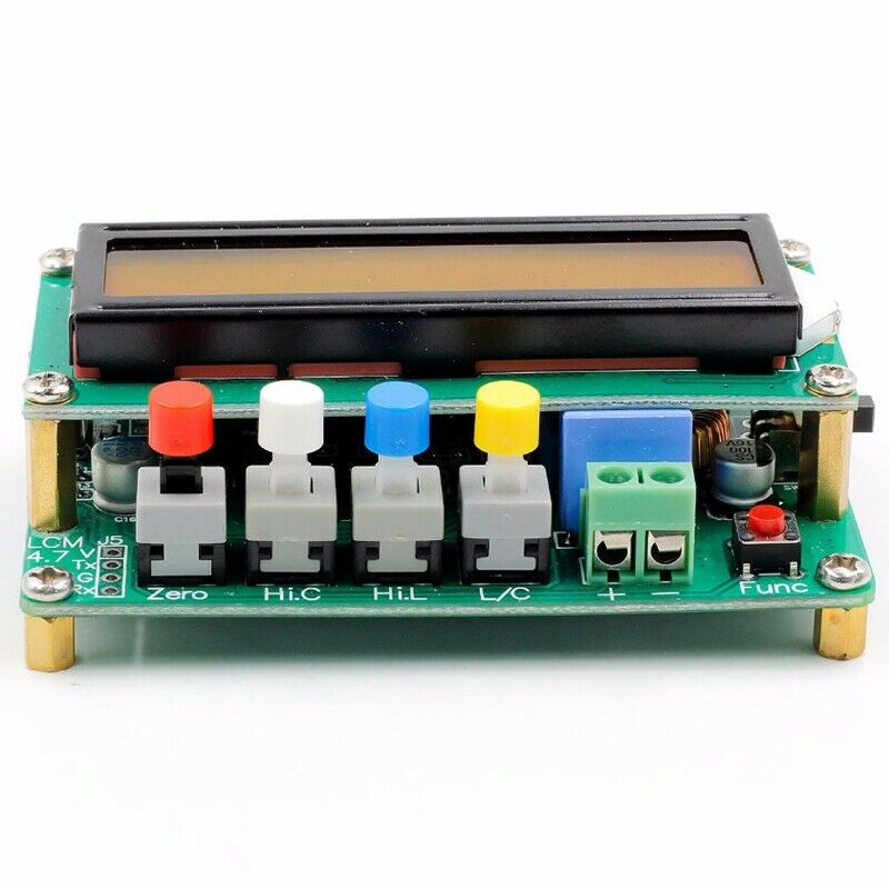 LC100-A digital lcd alta precisão indutância capacitância l/c medidor capacitor instrumentos de teste + clipe de teste