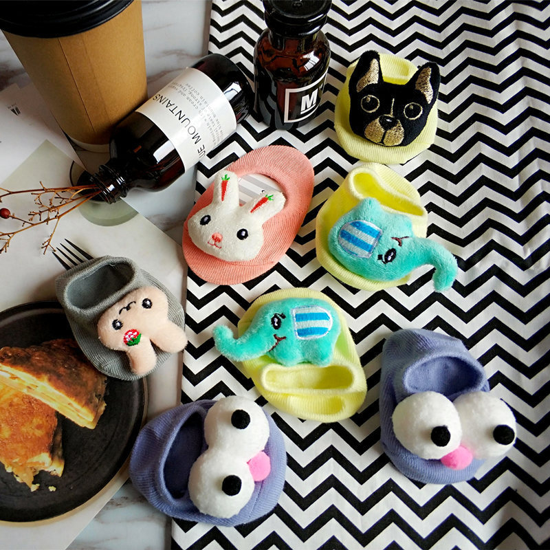 Lente en Zomer Prinses Baby Sokken antislip Vloer Sokken Cartoon Dier Kinderen Katoenen Sokken